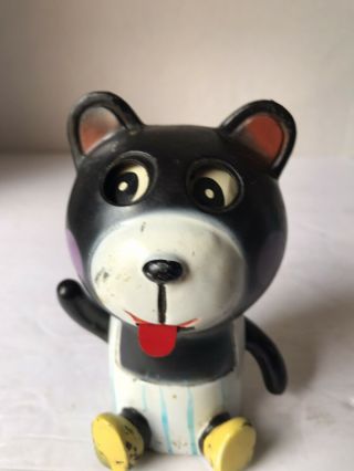 Antique Vintage Wind Up Toy Black Bear Made In Japan