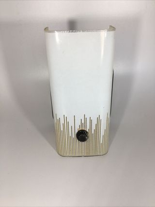 1950s Vtg 1960s Mid Century Modern Wall Sconce Fixture Rectangular Glass Retro