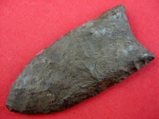 Indian Artifact 2 3/8 Inch Tennessee Dover Flint Dalton Point Indian Arrowheads