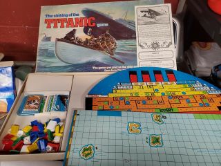 Vintage 1976 Ideal The Sinking Of The Titanic Board Game 100 Complete 2003 - 2