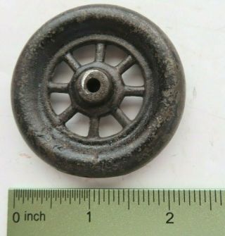 Cast Iron Spoked Wheel For Large Antique Kenton Toy 2 1/4 " Diameter