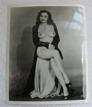 Vintage Photos Pin Ups Movie Star Studio Nude Portfolio Picture Evelyn West 11