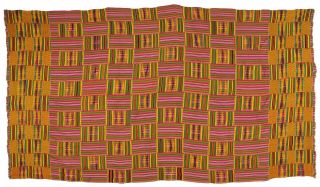 Kente Hand Woven Cloth African Ashanti Art Ghana