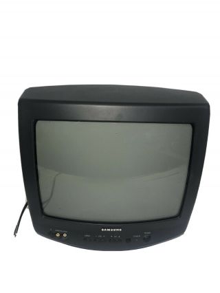 Vintage Samsung Crt Tube Tv Color Television Model Txj1366 Retro Gaming