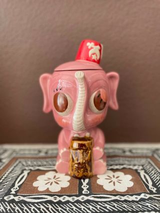 Munktiki Pink Elephant Tiki Mug By Mitch O 
