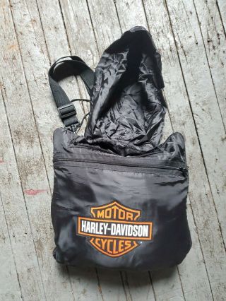 Vintage Biederlack Harley Davidson Satchel Sleeping Bag Fleece Unzip Briefcase 3