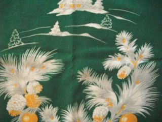 Vintage Wilendur Christmas Tablecloth