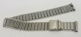 Vintage 16 Mm Zenette Bamboo Military Steel Watch Strap Bracelet Band