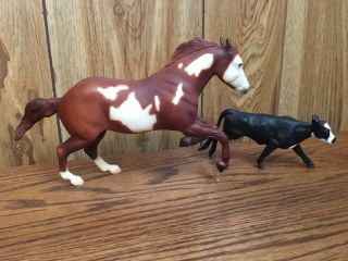 Breyer Roping Horse And Calf Wahoo King