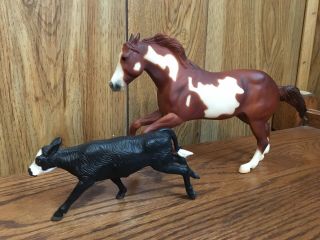 Breyer Roping Horse And Calf Wahoo King 2