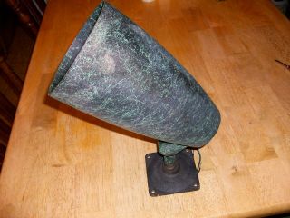 Vintage Flood Spot Light Lamp Industrial Cast Aluminum Adjustable Brass Arm Xmas