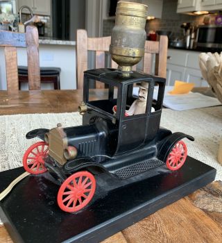 Handmade,  One Of A Kind,  Vintage Toy Car “model A” Table Lamp -