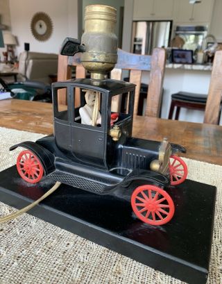 HANDMADE,  ONE OF A KIND,  Vintage TOY CAR “MODEL A” Table Lamp - 2
