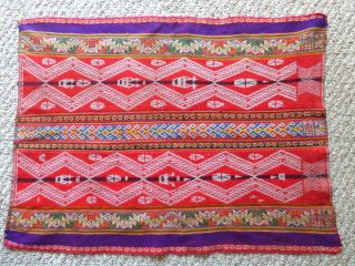 Andean Mountain Textile - Peruvian Aguayo Table Cloth Mastana. 2
