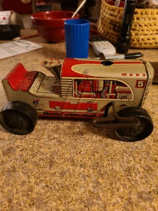 Marx 5 Windup Tractor Toy