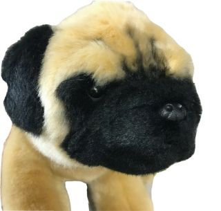 Demdaco Nat & Jules Americraft Large Pug Plush Stuffed Animal Toy Dog W/tags