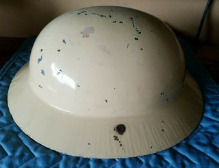 Vintage Metal Safari Style Hard Hat Gilmore Oil ROAR 3