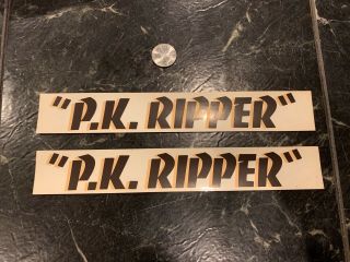 Nos 1980s Pk Ripper Decal Stickers Vintage Old School Bmx Se Racing Om