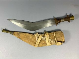 210201 - Tribal Old African Ethiopian Afar sword with leather case Ethiopia 2