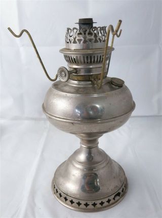 Vintage Rayo Junior Nickel Plated Kerosene Mantle Lamp