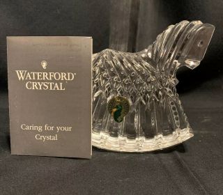 Waterford Crystal Rocking Horse Figurine.  Made In Ireland