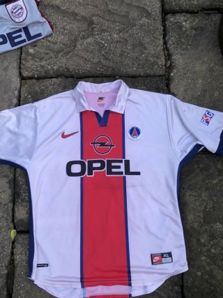 1998 - 1999 Paris Saint Germain Psg Away Vintage Nike Football Shirt Xl