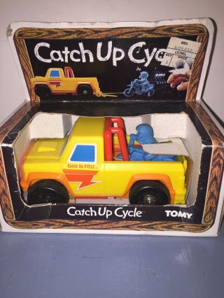 Vintage 1982 Catch Up Cycle By Tomy In Package