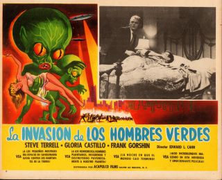 Invasion Of The Saucer - Men Mexican Vintage Lobby Card 1960 