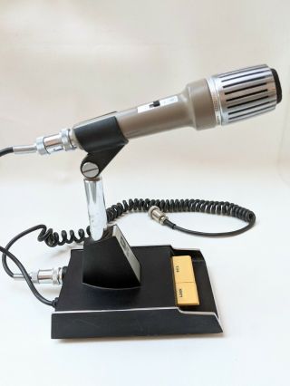 Old Vintage Kenwood Model Mc - 50 Desk Cardioid Dynamic Microphone Mic