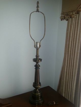 Vintage Stiffel Desk Brass Lamp With Soft Patina