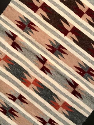EXCEPTIONAL NAVAJO WIDE RUINS BANDED RUG,  A MID 20TH C GEM,  NR 2
