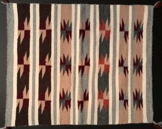 EXCEPTIONAL NAVAJO WIDE RUINS BANDED RUG,  A MID 20TH C GEM,  NR 3