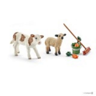 Stable Cleaning Kit 41422 Calf And Lamb Sweet Schleich Anywhere Playground