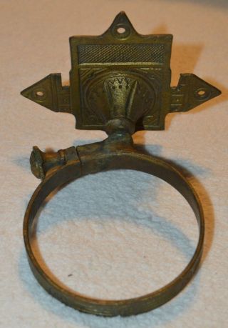 Vintage Lamp Holder Solid Brass Wall Mount W/match Strike For Oil Lamp Font