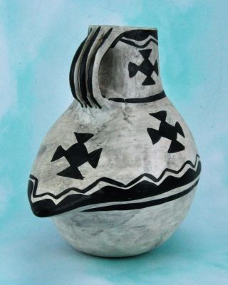 Anasazi Duck Tail Effigy American Indian Pottery 8” tall (BI MK/210107) 3