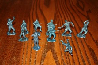 10 Vintage Mpc Metallic Blue Russian Wwii Army Soldiers Tank - Marx,  Timmee