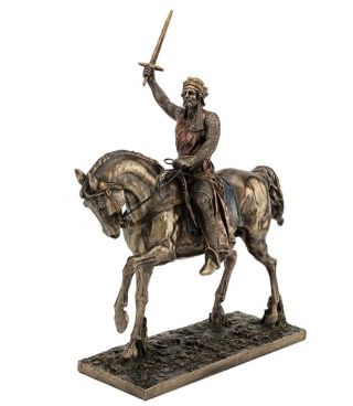 13.  75 " Richard The Lionheart Knight King Statue Sculpture Medieval Home Decor