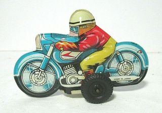 Vintage Tin Friction Motorcycle - Japan - 1950/60 " S