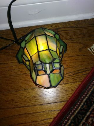 Tiffany Style Vintage Stained Glass Specialty - Frog Lamp great 3