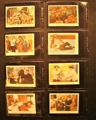 Vintage 1959 Fleer 3 Three Stooges Collector Cards Random Set Of 8