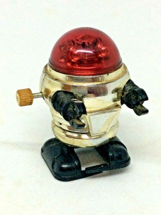 Vintage Tomy 1977 Wind Up Walking Robot Taiwan Toy Retro Space Collectable