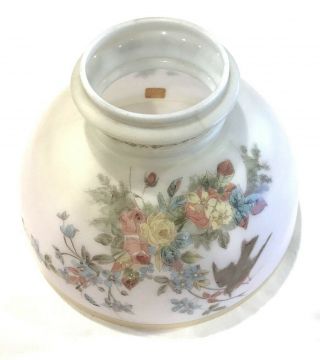 Antique Painted 10 Inch Oil Lamp Shade