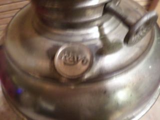 VTG Antique RAYO B&H Nickel Kerosene Oil Lamp Lantern 1894,  1905 2