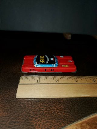 Vintage 1950s Tin Toy Car - Fire Chief