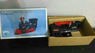 Vintage Sears Wind - Up Loco Toy Train Locomotive Japan W/ Box