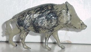 Old Britains England 1950s Lead Zoo Series,  Wild Boar,  Item 942