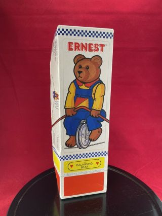 Vintage Schylling Ernest The Balancing Bear Unicycle Toy 1987 Missing One Hand