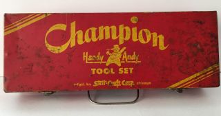 Vintage Handy Andy Tool Set Metal Box Only S1