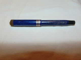 Vintage Parker Lady Duofold Lucky Curve Ring Top Lapis Blue Fountain Pen