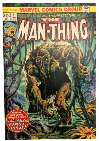 The Man - Thing 1 January 1974 Marvel Vintage Horror Nm 2nd Howard The Duck